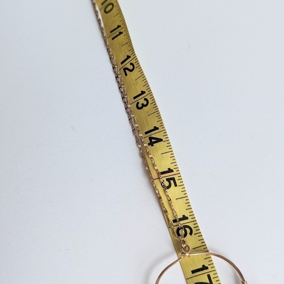 Express Wire Wrapped Pendant Mixed Media Tassel Long Necklace Gold Plated - Picture 7 of 9